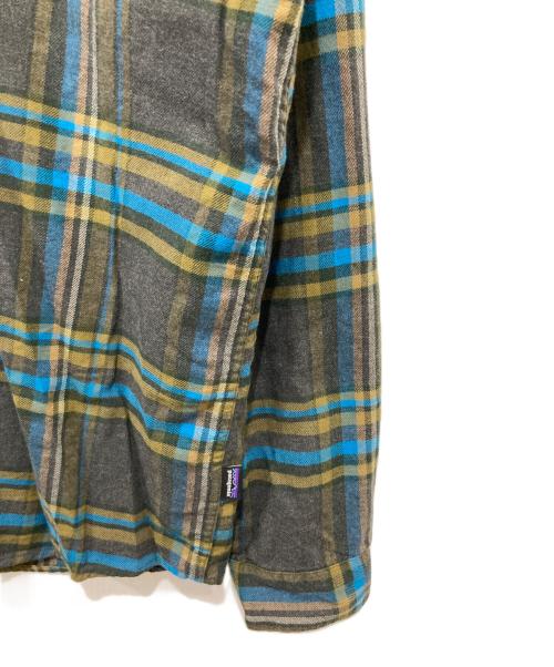 Patagonia（パタゴニア）Patagonia (パタゴニア) ネルシャツ ブラウン×ブルー サイズ:XLの古着・服飾アイテム