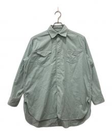 45R（フォーティファイブ・アール）の古着「ミジンコールの908ガチャポケシャツ」｜グリーン
