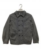 45Rフォーティファイブ・アール）の古着「クックサージのダブルプティカバーオール」｜ベージュ×ネイビー