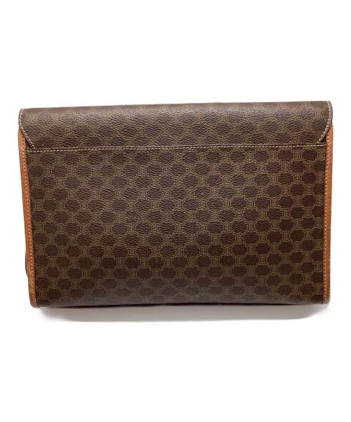 CELINE（セリーヌ）CELINE (セリーヌ) マカダム柄クラッチバッグ ブラウンの古着・服飾アイテム