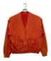 UNUSED（アンユーズド）の古着「COTTON KNIT CARDIGAN」｜オレンジ