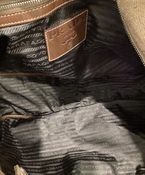 PRADA（プラダ）PRADA (プラダ) キャンバストートバッグ ベージュの古着・服飾アイテム