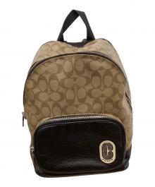 COACH（コーチ）の古着「シグネーチャーリュック」｜ベージュ