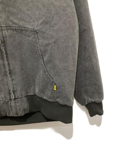 PLANET OF EARTH（プラネットオブアース）PLANET OF EARTH (プラネットオブアース) ピグメントダックフードブルゾン グレー サイズ:Lの古着・服飾アイテム