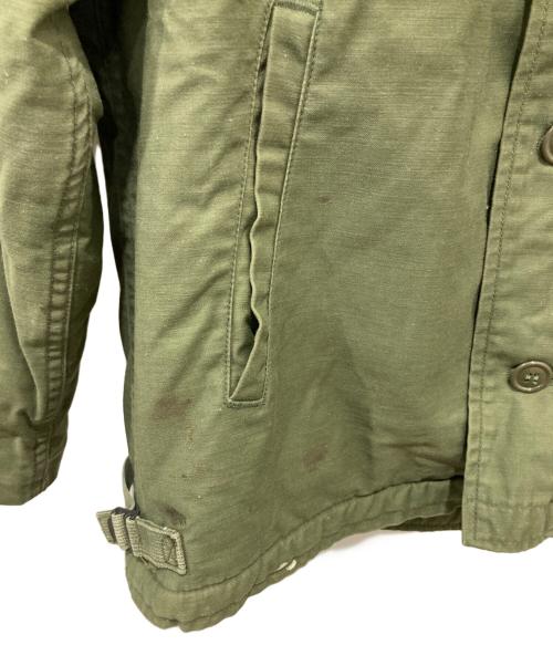 U'S NAVY（ユーエスネイビー）U'S NAVY (ユーエスネイビー) A-2ステンシルデッキジャケット オリーブ サイズ:Lの古着・服飾アイテム