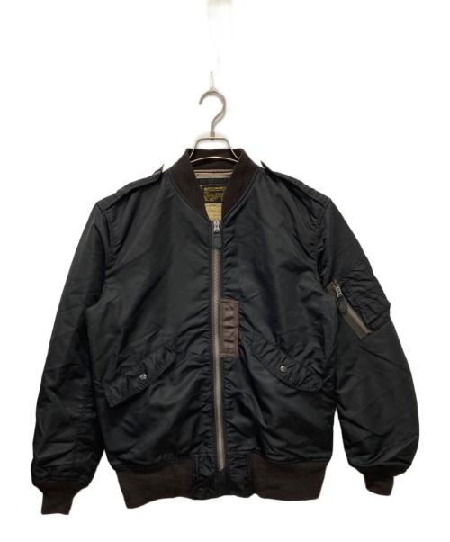 BUZZ RICKSON'S（バズリクソンズ）BUZZ RICKSON'S (バズリクソンズ) william gibson (ウィリアム ギブスン) L-2B ロング ミリタリー ジャケット ブラック サイズ:40の古着・服飾アイテム