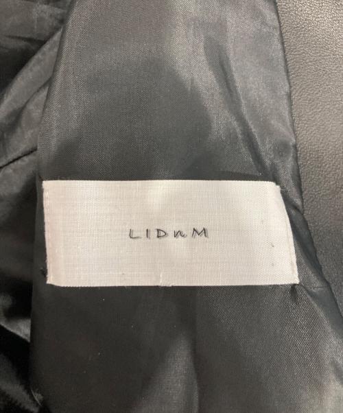 LIDnM（リドム）LIDnM (リドム) ラムレザージャケット ブラック サイズ:Mの古着・服飾アイテム