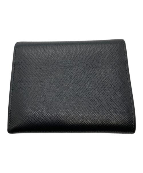 PRADA（プラダ）PRADA (プラダ) 3つ折り財布 ブラックの古着・服飾アイテム