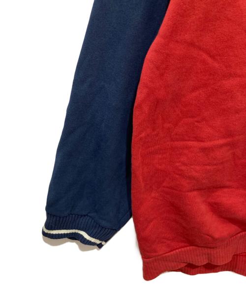 NIKE（ナイキ）NIKE (ナイキ) 刺繍ロゴスウェット/銀タグ ネイビー×レッド サイズ:XLの古着・服飾アイテム