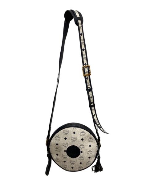 MCM（エムシーエム）MCM (エムシーエム) ヴィンセント柄サークルショルダーバッグ ネイビーの古着・服飾アイテム