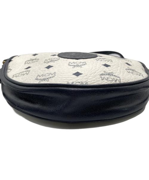 MCM（エムシーエム）MCM (エムシーエム) ヴィンセント柄サークルショルダーバッグ ネイビーの古着・服飾アイテム