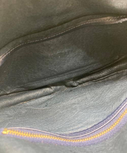 MCM（エムシーエム）MCM (エムシーエム) ヴィンセント柄サークルショルダーバッグ ネイビーの古着・服飾アイテム