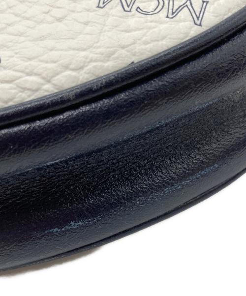 MCM（エムシーエム）MCM (エムシーエム) ヴィンセント柄サークルショルダーバッグ ネイビーの古着・服飾アイテム