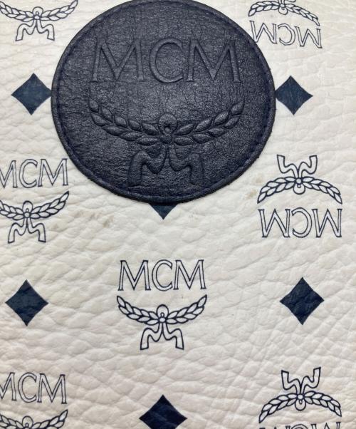 MCM（エムシーエム）MCM (エムシーエム) ヴィンセント柄サークルショルダーバッグ ネイビーの古着・服飾アイテム