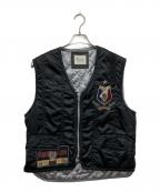 FICCEフィッチェ）の古着「キルティングベスト」｜ブラック