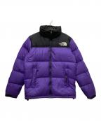THE NORTH FACEザ ノース フェイス）の古着「ダウンジャケット」｜ブラック×パープル