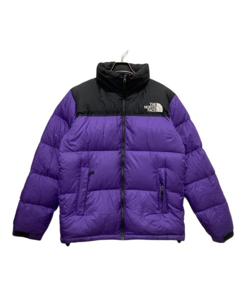 THE NORTH FACE（ザ ノース フェイス）THE NORTH FACE (ザ ノース フェイス) ダウンジャケット ブラック×パープル サイズ:XLの古着・服飾アイテム