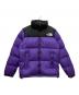 THE NORTH FACE（ザ ノース フェイス）の古着「ダウンジャケット」｜ブラック×パープル