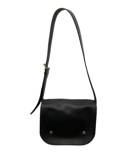 MARGARET HOWELL（マーガレットハウエル）MARGARET HOWELL (マーガレットハウエル) BRIDLE LEATHER SHOULDER BAG ブラックの古着・服飾アイテム