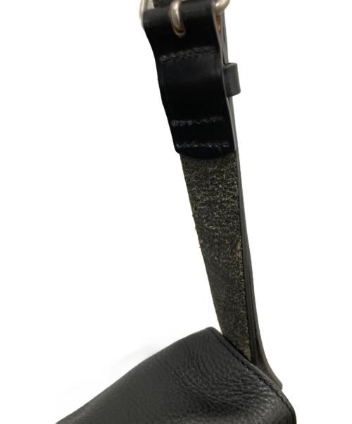 MARGARET HOWELL（マーガレットハウエル）MARGARET HOWELL (マーガレットハウエル) BRIDLE LEATHER SHOULDER BAG ブラックの古着・服飾アイテム