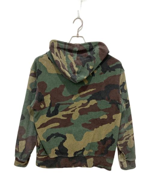 AVIREX（アヴィレックス）AVIREX (アヴィレックス) PILE CAMO ZIP UP HOODIE オリーブ サイズ:Mの古着・服飾アイテム