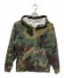 AVIREX（アヴィレックス）の古着「PILE CAMO ZIP UP HOODIE」｜オリーブ
