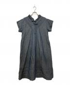 45Rフォーティファイブ・アール）の古着「綿麻シャンブレーのカットワークワンピース」｜インディゴ