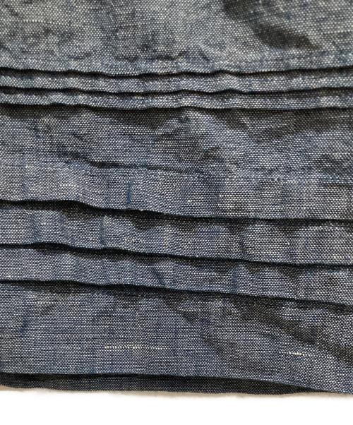 45R（フォーティファイブ・アール）45R (フォーティファイブ・アール) 綿麻シャンブレーのカットワークワンピース インディゴ サイズ:FREEの古着・服飾アイテム