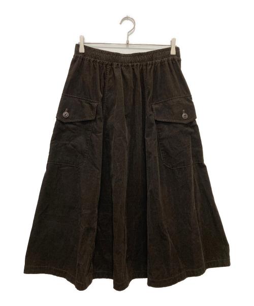 45R（フォーティファイブ・アール）45R (フォーティファイブ・アール) ミジンコールのテントスカート ブラウン サイズ:FREEの古着・服飾アイテム