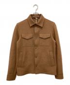 HERNOヘルノ）の古着「オーガニックボイルドウール シャツジャケット」｜ブラウン