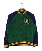 POLO RALPH LAURENポロ・ラルフローレン）の古着「フリーススタジャン」｜グリーン×ネイビー