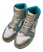 NIKEナイキ）の古着「ハイカットスニーカー/Nike Air Jordan 1 Retro High OG "Turbo Green"/ナイキ エアジョーダン1 レトロ ハイ OG ターボ グリーン」｜ブルー×ホワイト