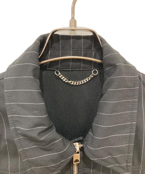 DIESEL Black Gold（ディーゼル ブラック ゴールド）DIESEL Black Gold (ディーゼル ブラック ゴールド) ストライプジャケット ブラック サイズ:48の古着・服飾アイテム