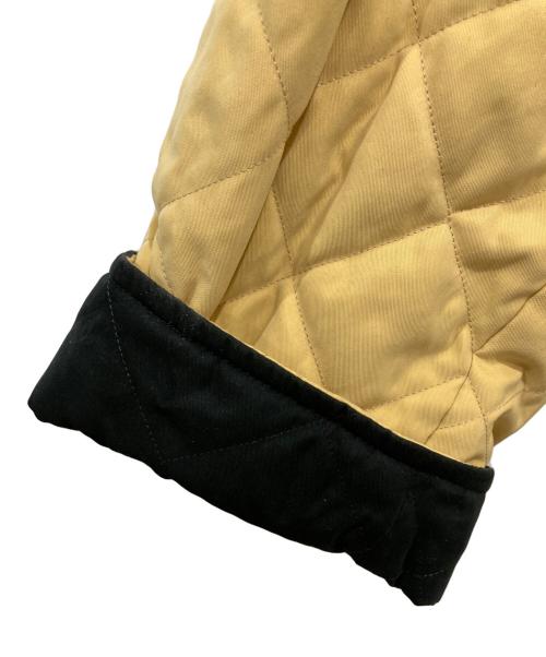 HERMES（エルメス）HERMES (エルメス) キルティングリバーシブルコート ブラック×イエロー サイズ:52の古着・服飾アイテム