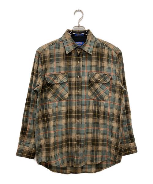 PENDLETON（ペンドルトン）PENDLETON (ペンドルトン) ネルシャツ ブラウン サイズ:Mの古着・服飾アイテム