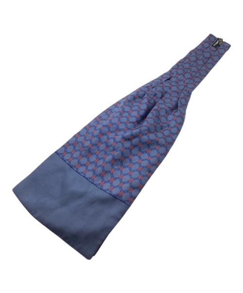 HERMES（エルメス）HERMES (エルメス) シルクアスコットタイ ブルーの古着・服飾アイテム