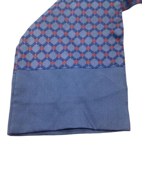 HERMES（エルメス）HERMES (エルメス) シルクアスコットタイ ブルーの古着・服飾アイテム