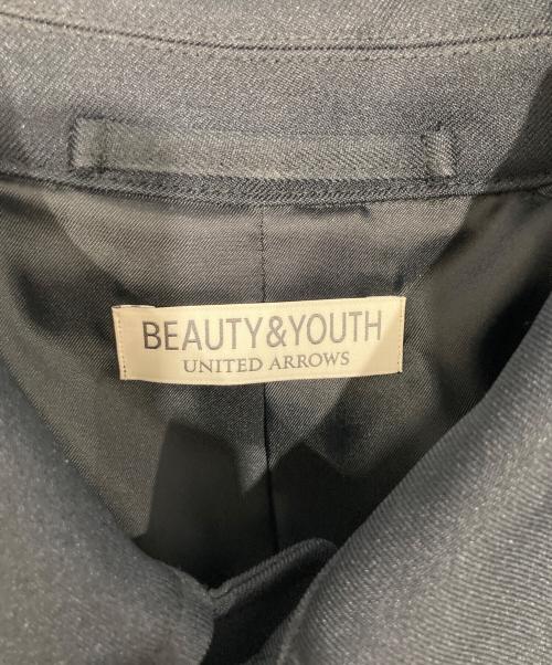 BEAUTY&YOUTH（ビューティーアンドユース）BEAUTY&YOUTH (ビューティーアンドユース) ステンカラーコート ネイビー サイズ:Lの古着・服飾アイテム
