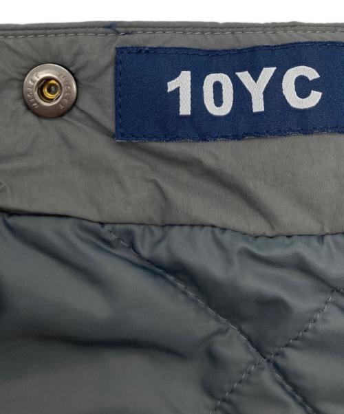 10YC（テンワイシー）10YC (テンワイシー) ノーカーラー中綿ジャケット グレー サイズ:Lの古着・服飾アイテム