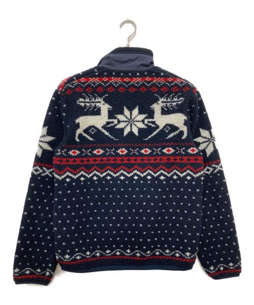 POLO RALPH LAUREN（ポロ・ラルフローレン）POLO RALPH LAUREN (ポロ・ラルフローレン) ノルディック柄フリースジャケット ネイビー サイズ:Sの古着・服飾アイテム