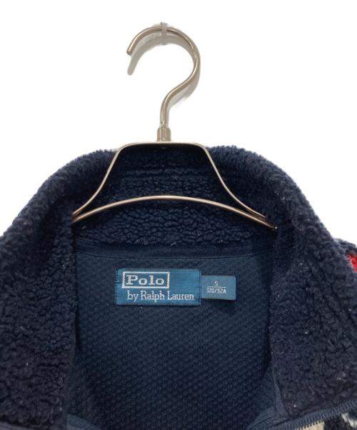 POLO RALPH LAUREN（ポロ・ラルフローレン）POLO RALPH LAUREN (ポロ・ラルフローレン) ノルディック柄フリースジャケット ネイビー サイズ:Sの古着・服飾アイテム