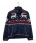 POLO RALPH LAUREN（ポロ・ラルフローレン）の古着「ノルディック柄フリースジャケット」｜ネイビー