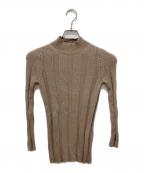 MADISON BLUEマディソンブルー）の古着「コットンシルクニット」｜ベージュ