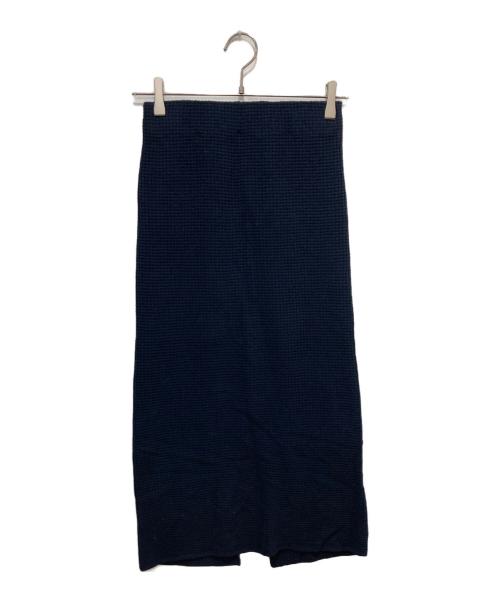 MADISON BLUE（マディソンブルー）MADISON BLUE (マディソンブルー) ワッフルスカート ネイビーの古着・服飾アイテム