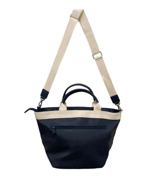 KITAMURA（キタムラ）KITAMURA (キタムラ) レザー2WAYバッグ ネイビーの古着・服飾アイテム