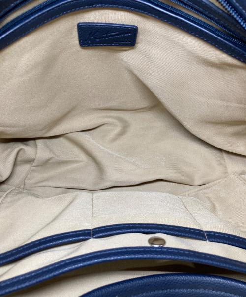 KITAMURA（キタムラ）KITAMURA (キタムラ) レザー2WAYバッグ ネイビーの古着・服飾アイテム