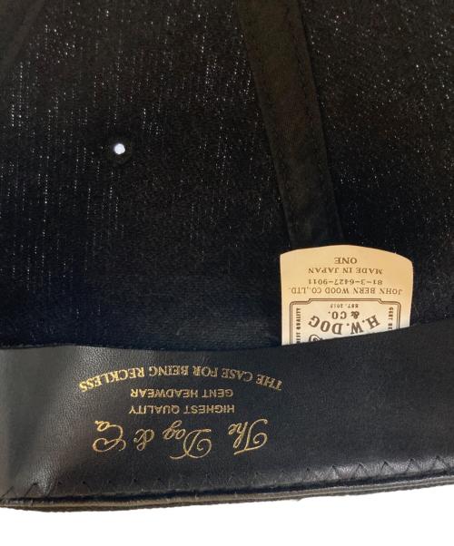 THE H.W.DOG&CO.（エイチダブリュードッグアンドコー）THE H.W.DOG&CO. (エイチダブリュードッグアンドコー) ベースボールキャップ ブラックの古着・服飾アイテム