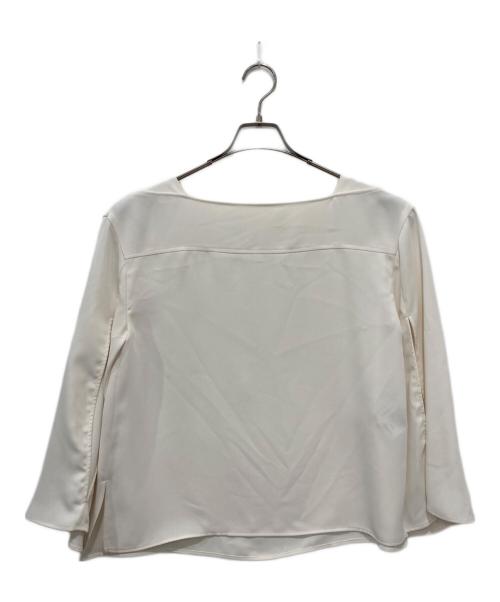 Noble（ノーブル）Noble (ノーブル) スリットスリーブブラウス ホワイト サイズ:FREEの古着・服飾アイテム