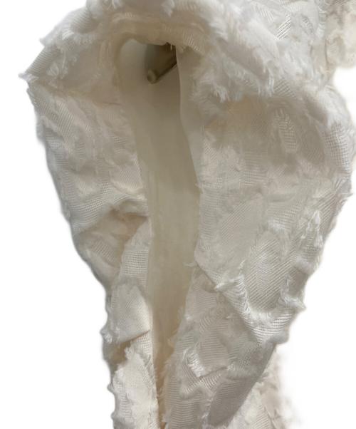 Noble（ノーブル）Noble (ノーブル) レオパードジャガードデコルテVブラウス アイボリー サイズ:FREEの古着・服飾アイテム