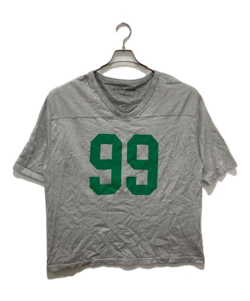 FRAMeWORK（フレームワーク）FRAMeWORK (フレームワーク) VネックフットボールTEE グレー サイズ:FREEの古着・服飾アイテム